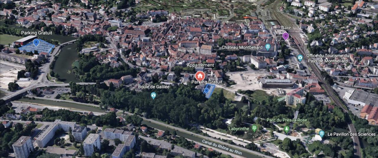 Appartement Avec Terrasse Et Parking Gratuit Accole Montbéliard Kültér fotó